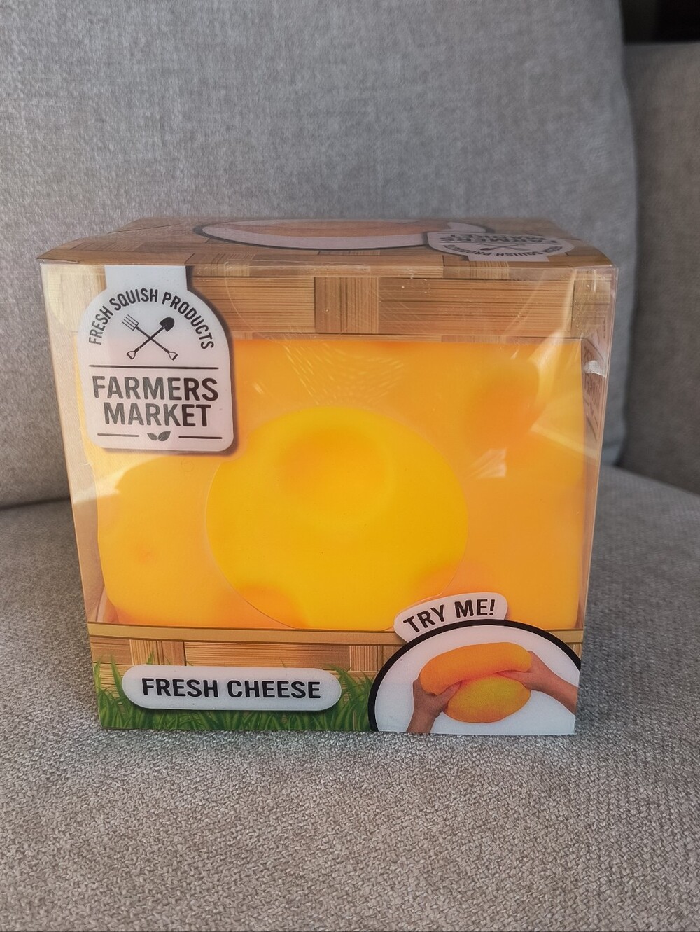 Sunny Days Fresh Squish Fresh Cheese Squishy Stress Relief Sensory Toy NEW Box